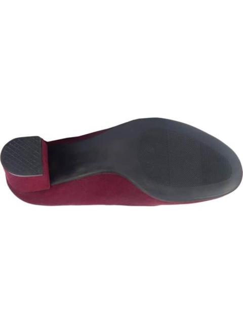 ZAPATILLA TACON MEDIO CONFORTABLE VINO SHOSH