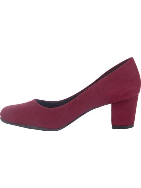 ZAPATILLA TACON MEDIO CONFORTABLE VINO SHOSH