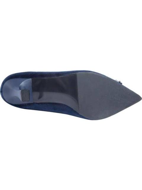 ZAPATILLA TERCIOPELO CON HERRAJE AZUL MOLTO BELLO