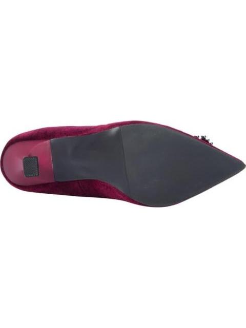 ZAPATILLA TERCIOPELO CON HERRAJE VINO MOLTO BELLO
