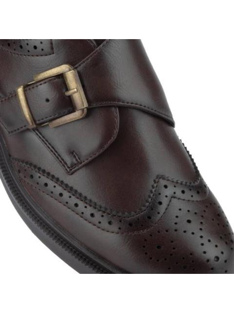ZAPATO BOSTONIANO CON HEBILLA CAFE VI LINE FASHION