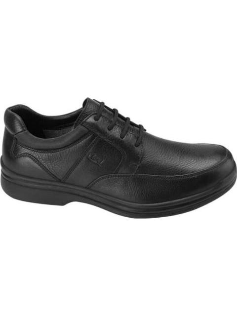 ZAPATO CASUAL DE PIEL DERBY NEGRO FLEXI
