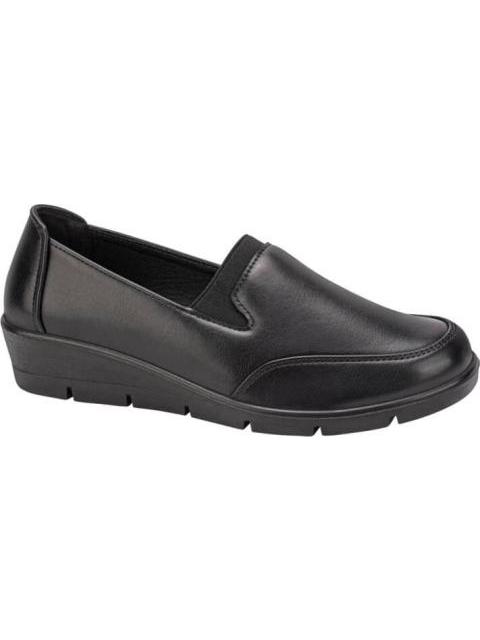 ZAPATO CON ELASTICO NEGRO SHOSH CONFORT
