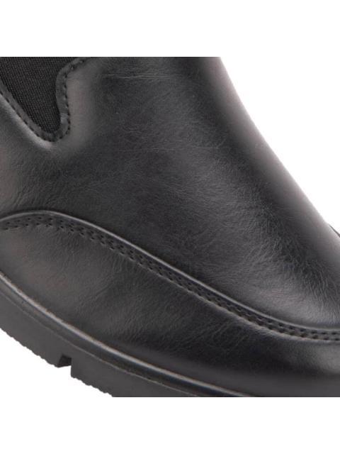 ZAPATO CON ELASTICO NEGRO SHOSH CONFORT