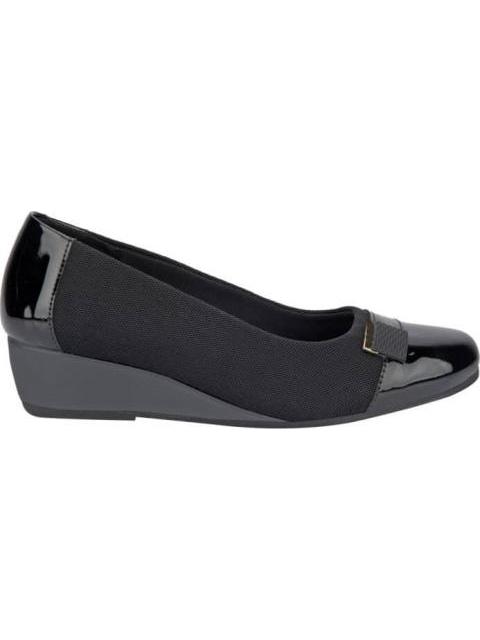 ZAPATO DE CUÑA CON HERRAJE NEGRO FLEXI