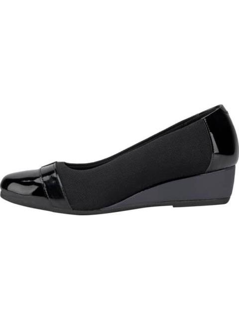 ZAPATO DE CUÑA CON HERRAJE NEGRO FLEXI