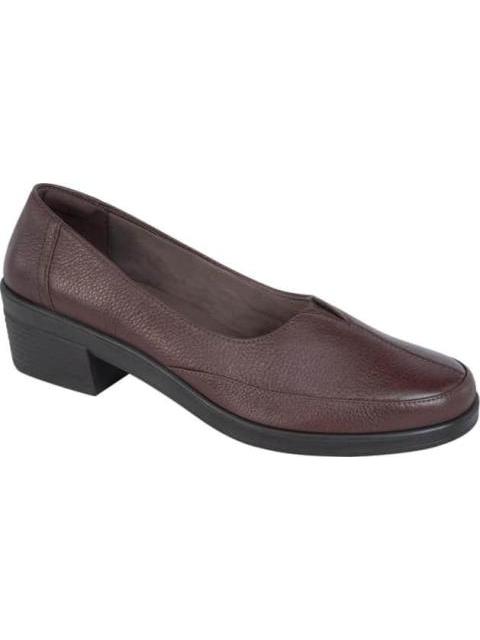 ZAPATILLA DE PIEL CAFE FLEXI