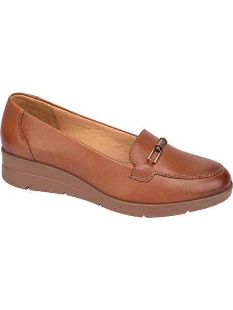 ZAPATO DE PIEL CONFORTABLE CAFE FLEXI