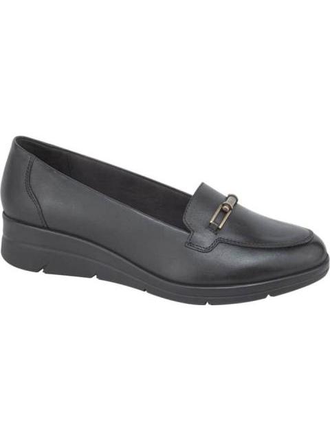 ZAPATO DE PIEL CONFORTABLE NEGRO FLEXI