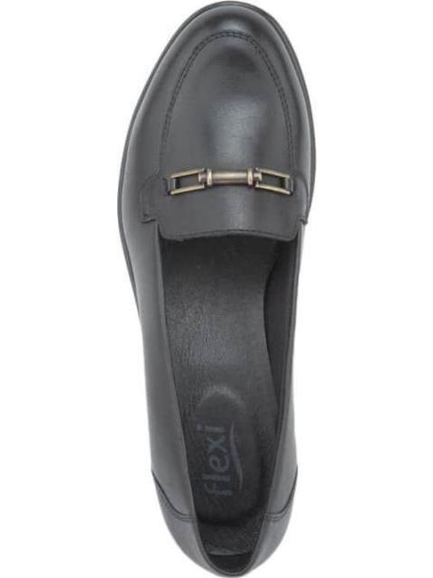 ZAPATO DE PIEL CONFORTABLE NEGRO FLEXI