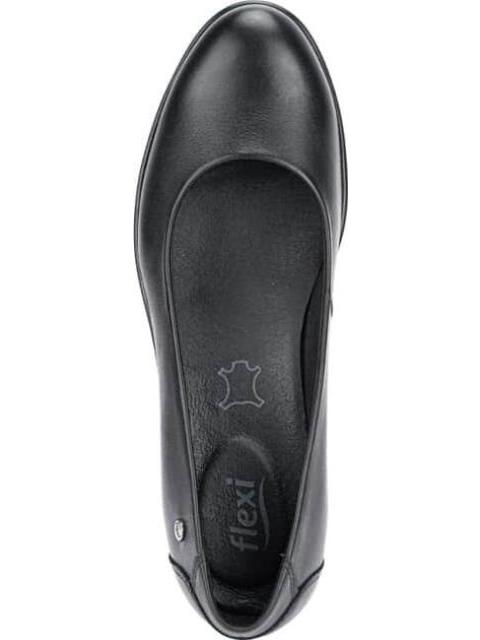 BALLERINA DE PIEL NEGRO FLEXI