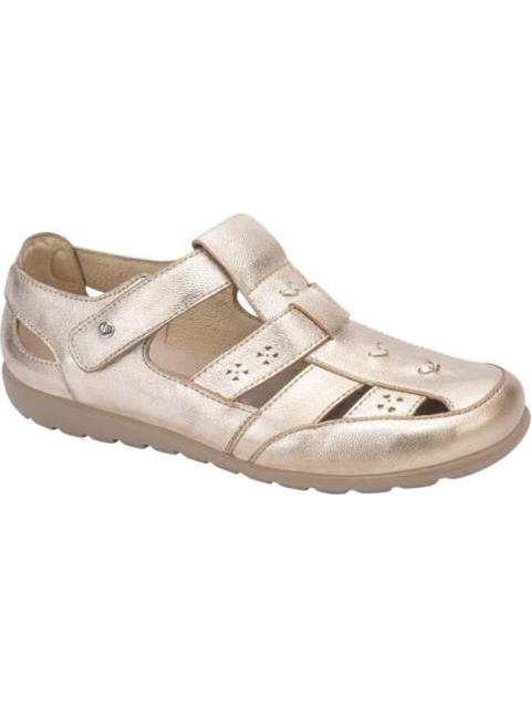 SANDALIA DE PIEL ORO JARKING SHOES