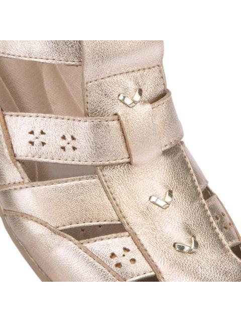 SANDALIA DE PIEL ORO JARKING SHOES