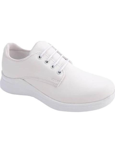 ZAPATO DE SERVICIO CON AGUJETA BLANCO SHOSH CONFORT