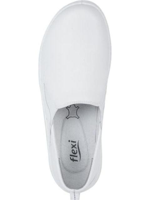 ZAPATO DE SERVICIO DE PIEL BLANCO FLEXI