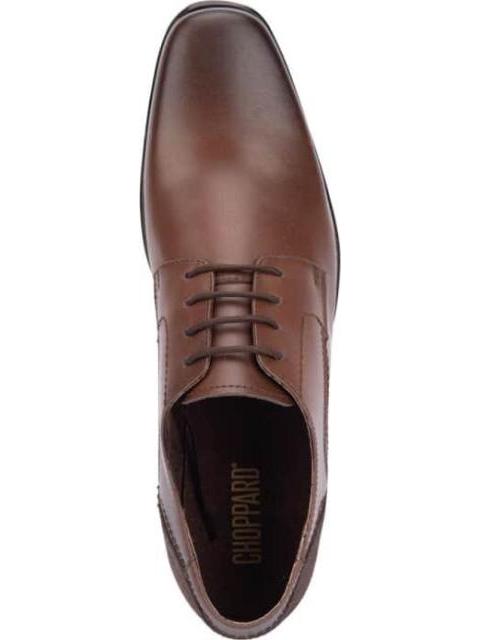 ZAPATO DERBY DE PIEL CAFE CHOPPARD