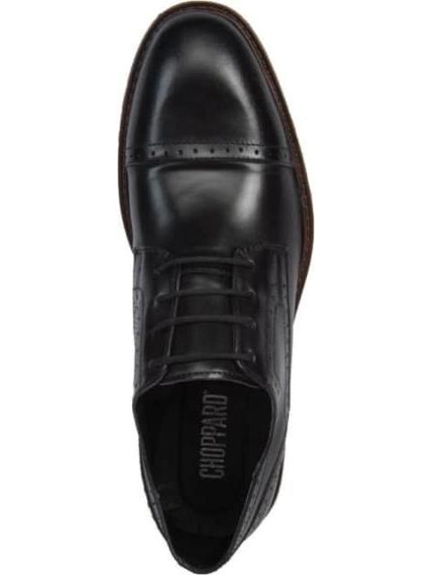 ZAPATO DERBY DE PIEL NEGRO CHOPPARD