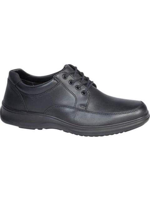 ZAPATO DERBY DE PIEL NEGRO FLEXI