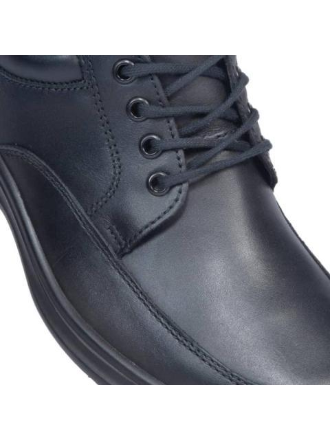 ZAPATO DERBY DE PIEL NEGRO FLEXI