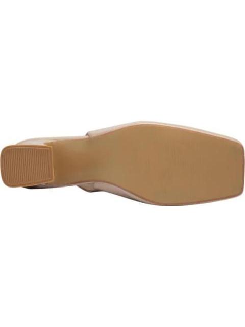 ZAPATO DESTALONADO TACON ANCHO ADORNO NUDE