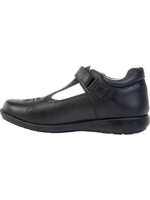 ZAPATO ESCOLAR DE PIEL NEGRO BAMBINO
