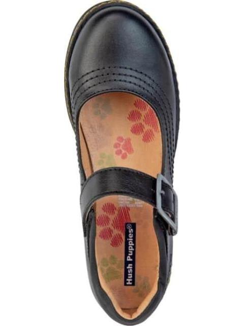 ZAPATO ESCOLAR DE PIEL NEGRO HUSH PUPPIES1