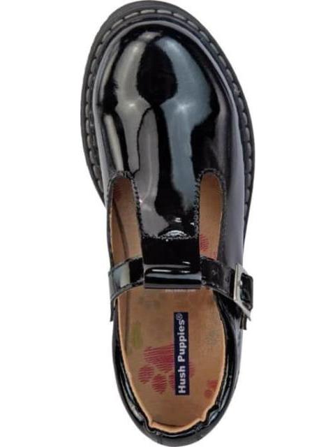 ZAPATO ESCOLAR DE PIEL NEGRO HUSH PUPPIES1