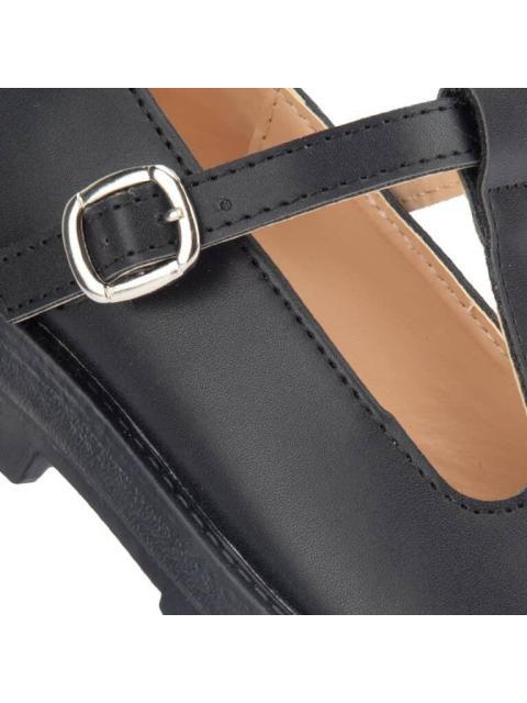 ZAPATO ESCOLAR DE PIEL NEGRO VIVIS SHOES KIDS