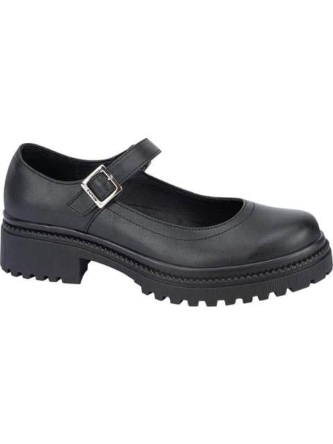 ZAPATO ESCOLAR DE PIEL NEGRO YU YIN