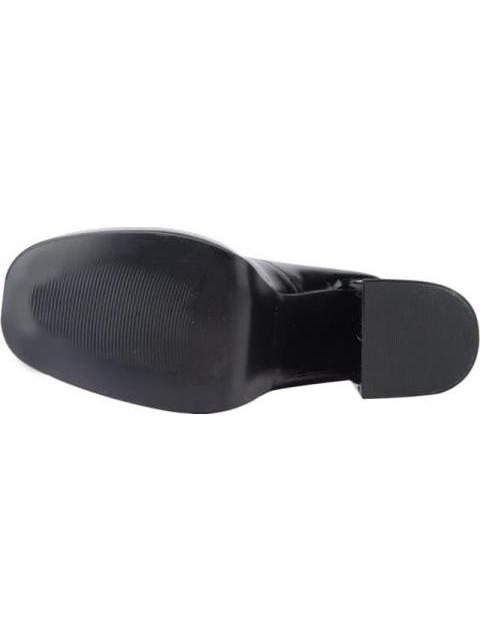 ZAPATO CHAROL TACON ANCHO NEGRO VI LINE FASHION