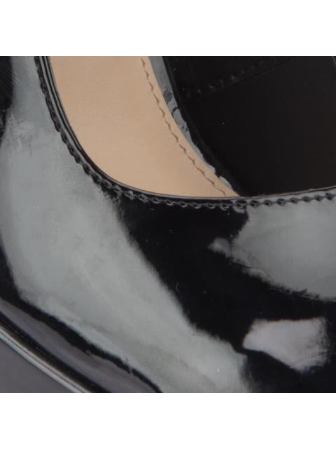 ZAPATO CHAROL TACON ANCHO NEGRO VI LINE FASHION