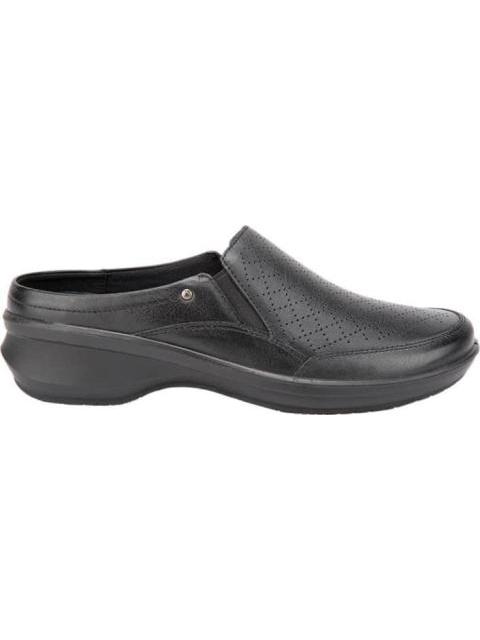 ZUECO DE PIEL NEGRO FLEXI