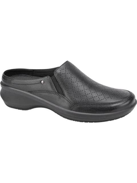 ZUECO DE PIEL NEGRO FLEXI