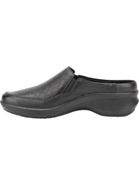 ZUECO DE PIEL NEGRO FLEXI