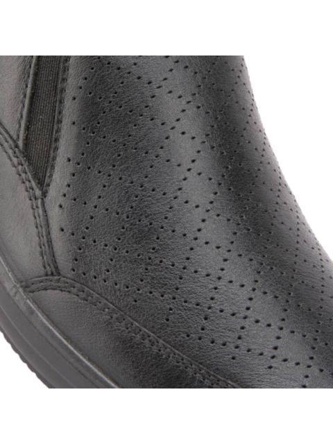 ZUECO DE PIEL NEGRO FLEXI