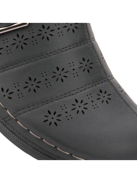 ZUECO PERFORADO NEGRO SHOSH CONFORT